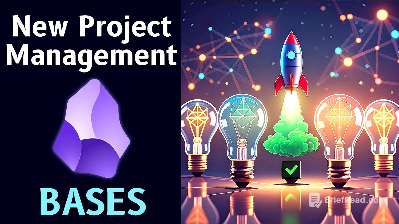 How To Easily Organize Projects & Tasks With Obsidian Bases 🚀 📝