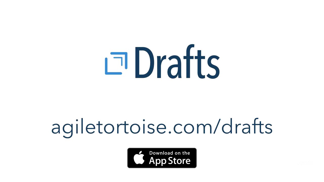 Markdown | Getting to Know Drafts with David Sparks