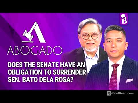 Does the Senate Have an Obligation to Surrender Sen. Bato dela Rosa? | ABOGADO