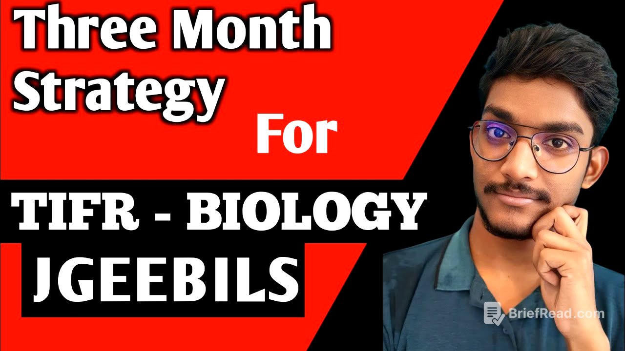 3 Month Strategy For JGEEBILS. TIFR Biology Exam.