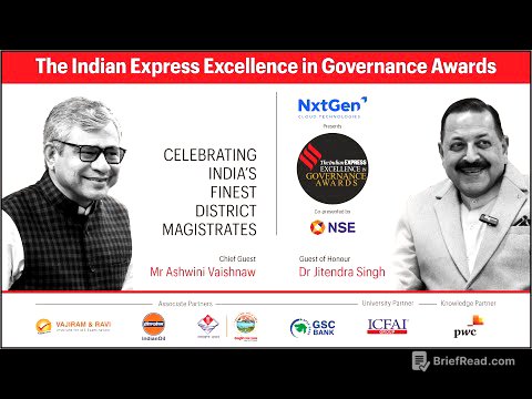 The Indian Express Excellence In Governance Awards | Ashwini Vaishnaw | #EIGAwards