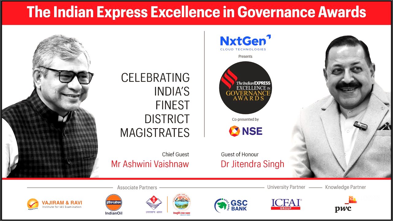 The Indian Express Excellence In Governance Awards | Ashwini Vaishnaw | #EIGAwards