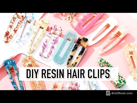 DIY Hair Clips with resin