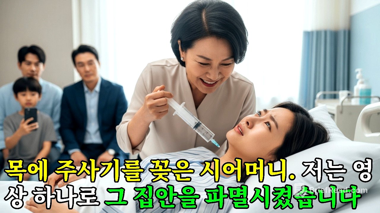 시어머니가 제 목에 주사기를 꽂은 순간, 저는 영상 하나로 온 집안을 감옥에 보냈습니다