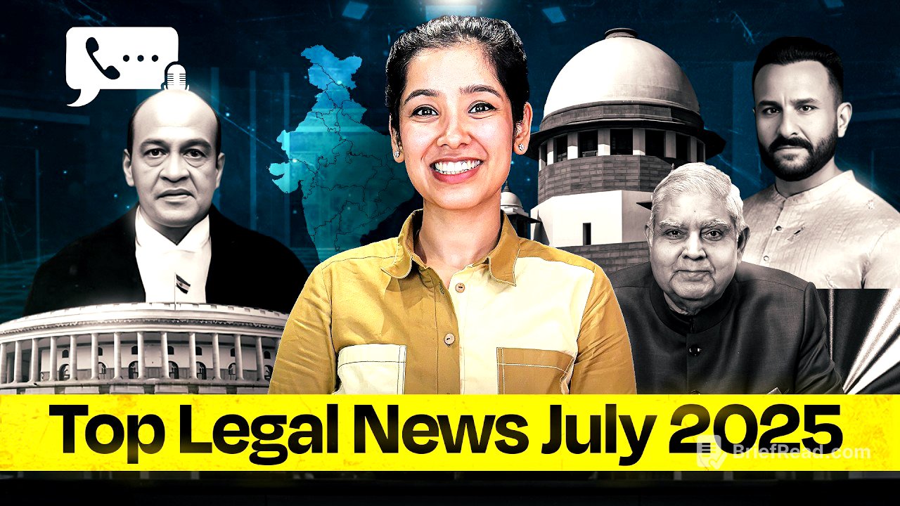 Important Legal Current Affairs July 2025 | Important Judgments 2025