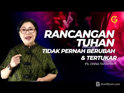 Rencana Tuhan Tidak Pernah Berubah & Tertukar - Ps. Onna Tahapary | GSJS Jakarta Pluit Village