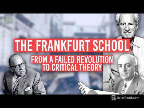 The Frankfurt School: From a Failed Revolution to Critical Theory | Tom Nicholas