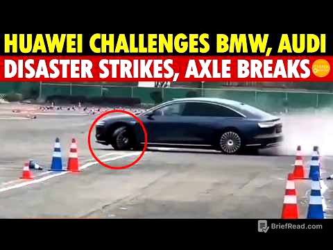 Huawei’s Attempt to Challenge BMW, Mercedes, Audi Ends in Disaster—Moose Test Failure, Axle Breaks!