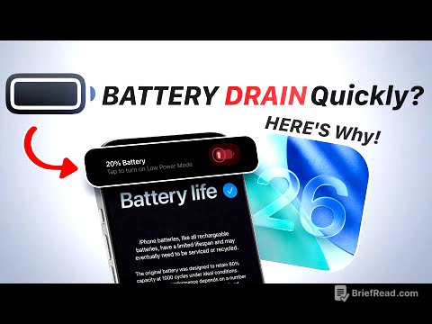 iOS 26 Battery DRAIN Quickly ? - Here’s Why! 