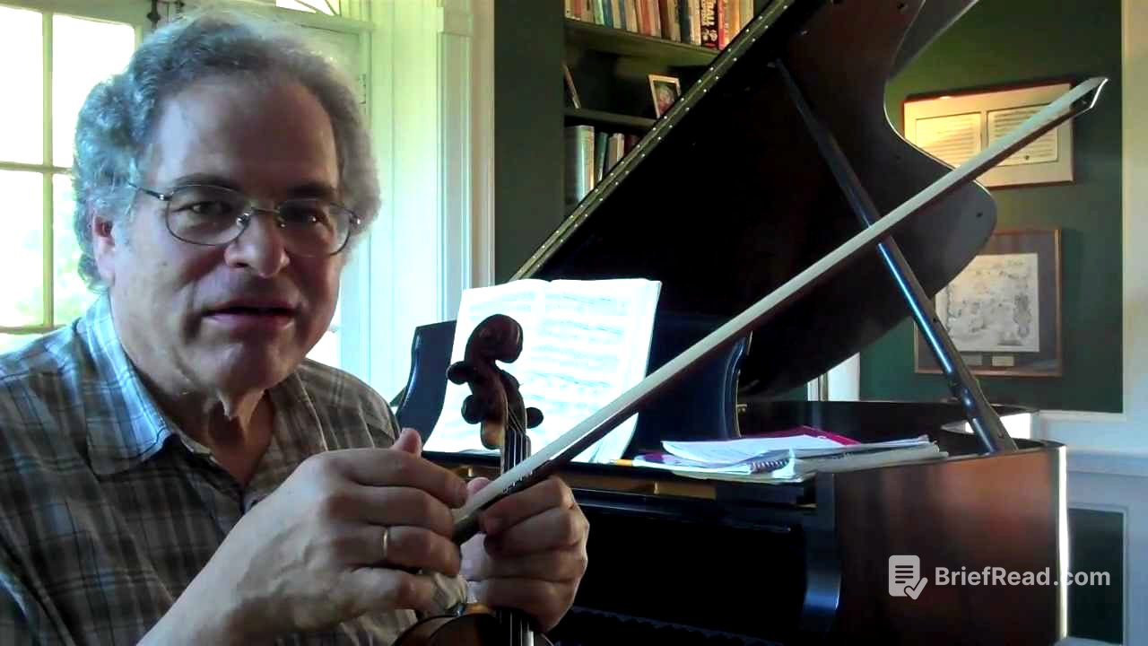 Itzhak on Bow Grip
