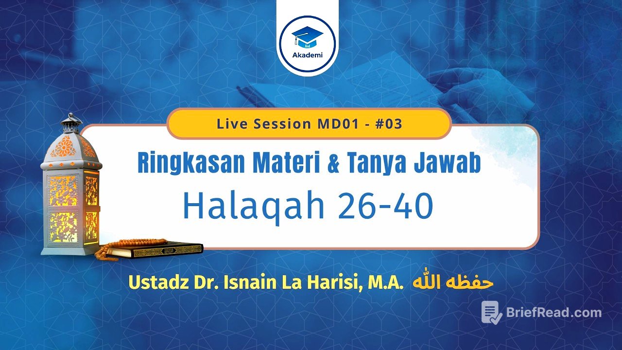 [Live Session] MD1-#03 - Ringkasan Materi Manhaj Dakwah H26-40 & Tanya Jawab
