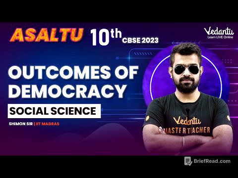 Outcomes of Democracy | Social Science | Class 10 CBSE 2023|Shimon Sir | V Master tamil