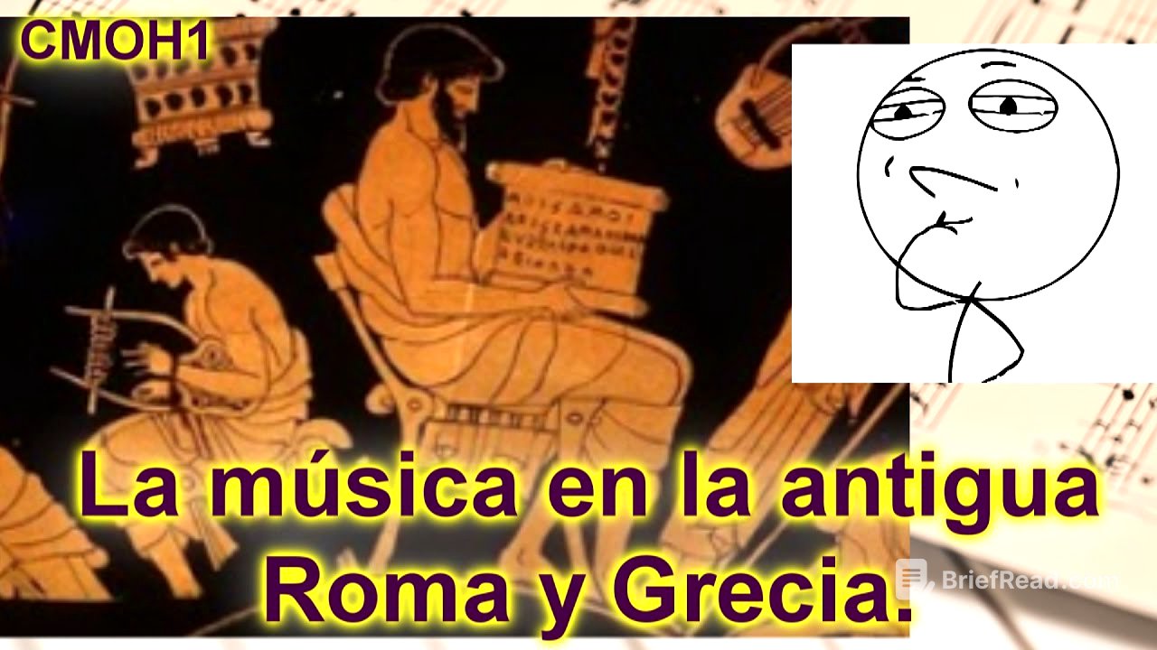La música en la antigua Roma y Grecia. Clases de la música occidental y su historia 1