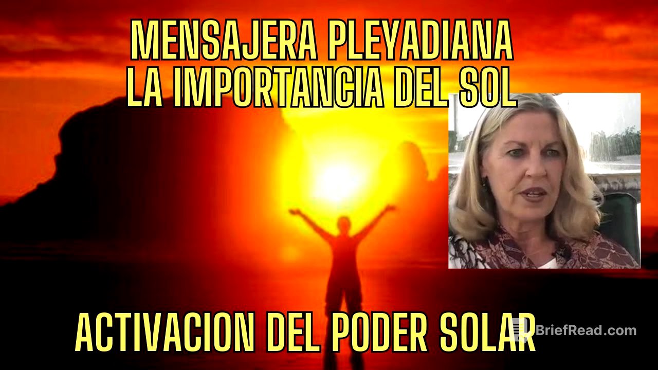 MENSAJERA PLEYADIANA HABLA SOBRE EL PODER DEL SOL Y PORQUÉ NOS LO QUIEREN TAPAR