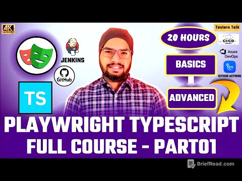 #1 Playwright Automation Using TypeScript Full Course 2025 | Playwright TypeScript Beginner Tutorial