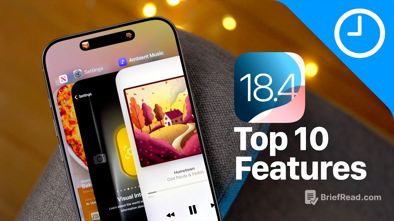 iOS 18.4 - Top 10 Features - New Emoji, Ambient Music, Visual Intelligence!
