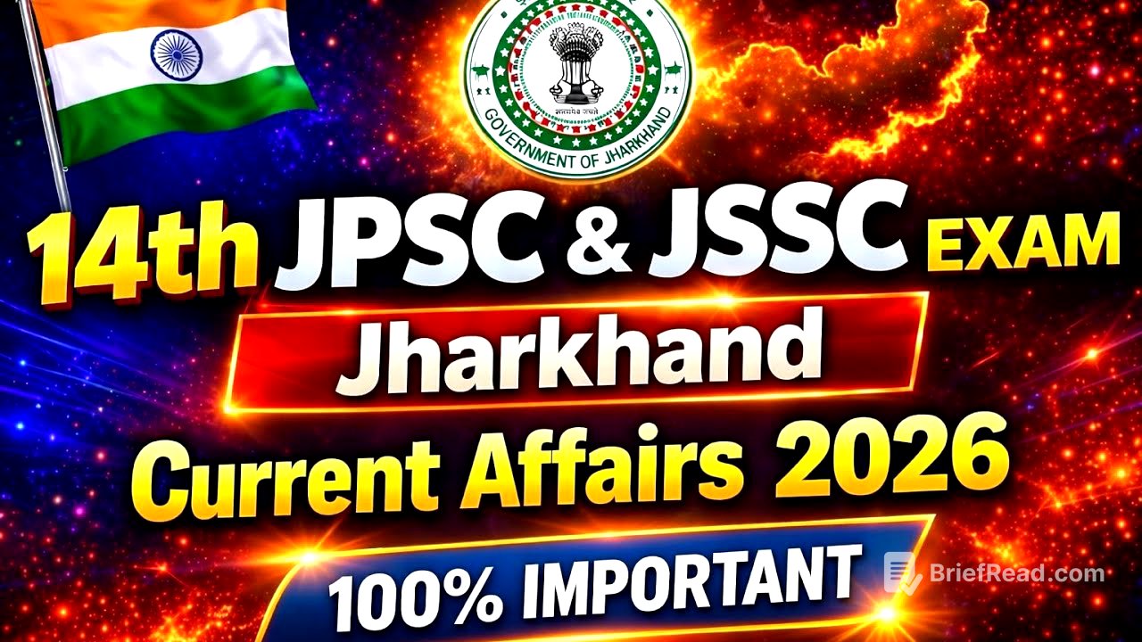 Jharkhand current affairs 2026 #jpsc #jssc #excise constable 