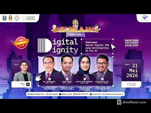 ASN Belajar Seri 17 | 2026 - Digital Dignity: Membangun Harkat Digital ASN Berintegritas di Era AI