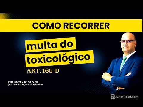 COMO RECORRER A MULTA DO TOXICOLÓGICO - ART. 165-D