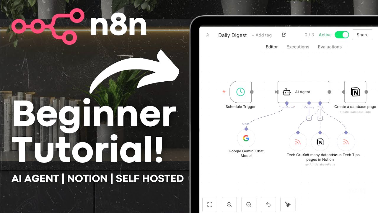 EASY Self-Hosted n8n Tutorial | Automate AI Agents, Notion & More!