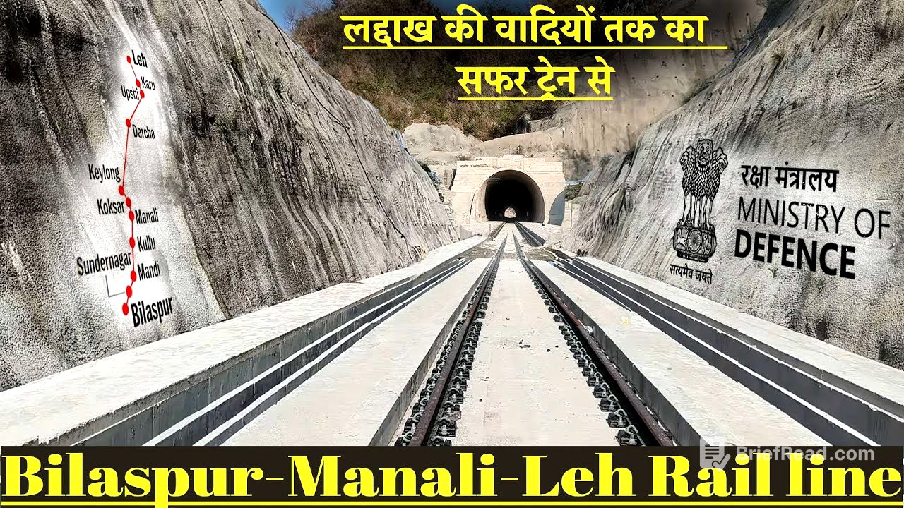 Bilaspur-Manali-Leh Rail line | भारत बॉर्डर पर बना रहा दुनिया का ऊंच रेल लाइन,लद्दाख का सफर ट्रेन से