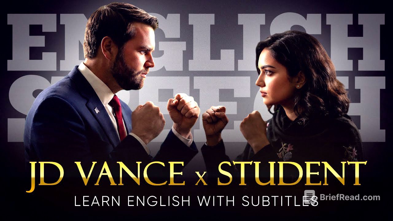 ENGLISH SPEECH | JD VANCE: Student's Immigrant Checkmate (English Subtitles)
