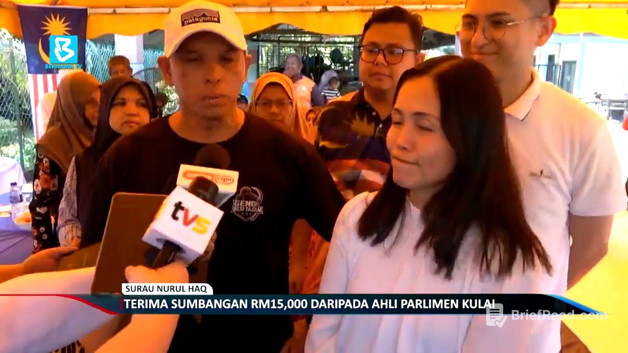 Surau Nurul Haq terima sumbangan RM15,000 daripada ahli parlimen Kulai