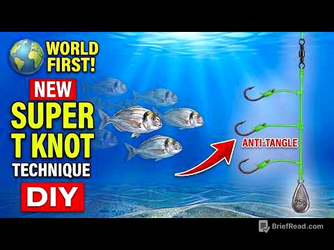 World First! New Super T Knot Technique | DIY No Tangle 3 Hook Bottom Fishing Rig🎣