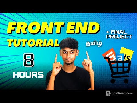Front End Web Development Tutorial for Beginner | In Tamil | Final Project