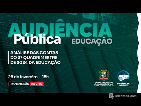 2ª Audiência Pública de 2025 - Análise das contas do 3º quadrimestre de 2024 da Educação