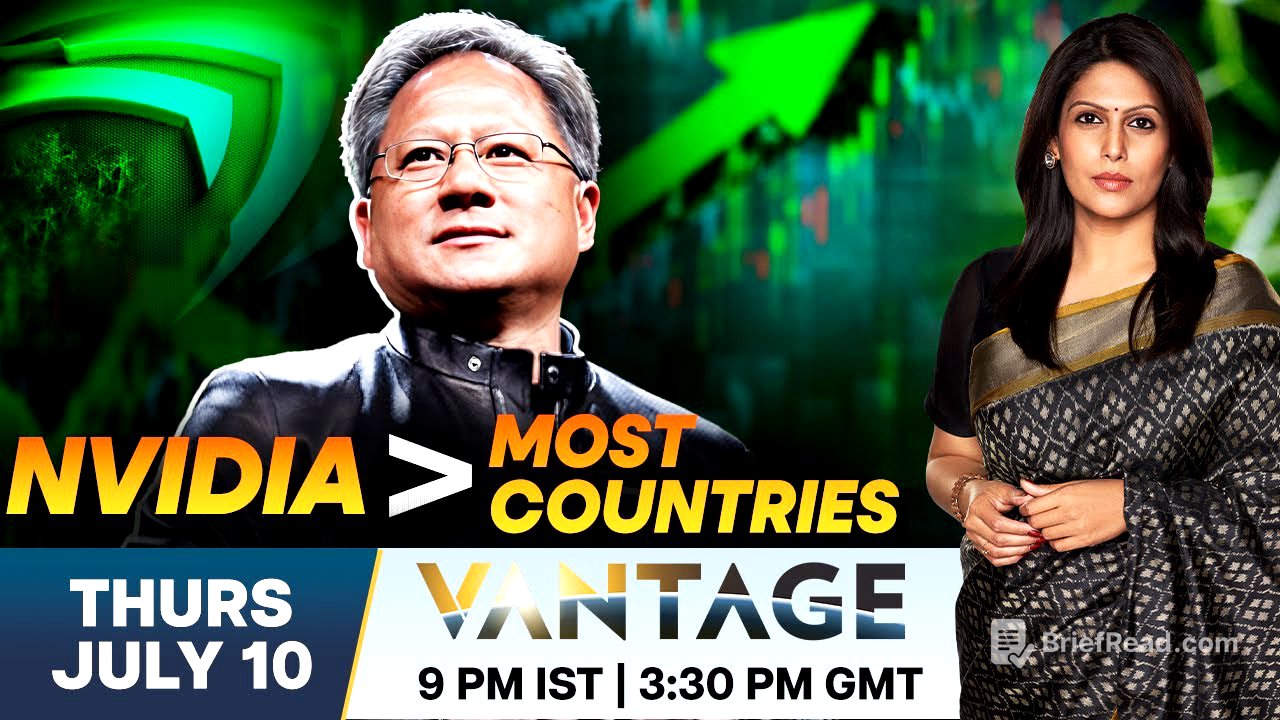 LIVE | Nvidia Hit $4 Trillion: From Bankruptcy to owning AI future | Vantage with Palki Sharma |N18G