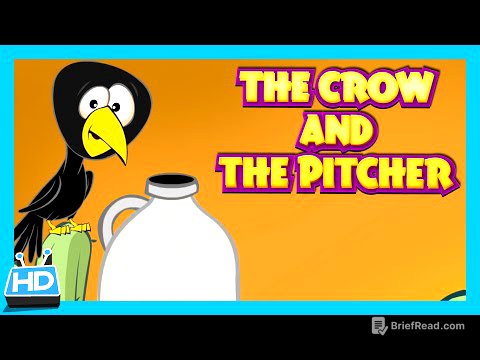 The Crow and The Pitcher Story | The Thirsty Crow Story In English by Kids Hut | Moral Story