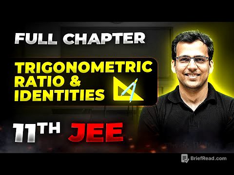 Trigonometric Ratio & Identities FULL CHAPTER | Class 11th Maths  | Arjuna JEE