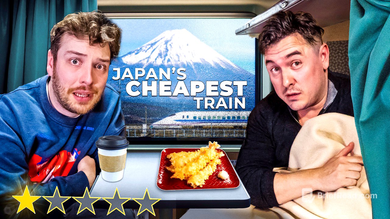 I Slept on Japan's CHEAPEST Overnight Train 🇯🇵 Feat.@CDawgVA​