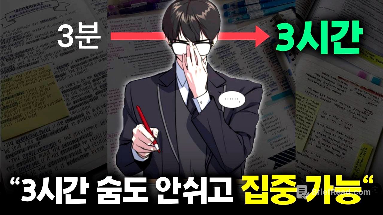 집중시간 올리는법 20년 동안 연구했습니다(ft.서울대 경영)