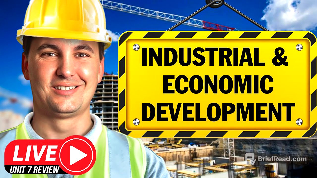 AP Human Geography Unit 7 Live Review! [Industrial and Economic Development Patterns and Processes]