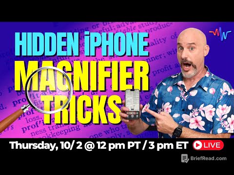 📱Master the iPhone Magnifier: No More Squinting 🔍 👀