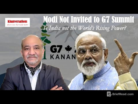 Modi Not Invited to G7 SummitIs India not the World’s Rising Power?