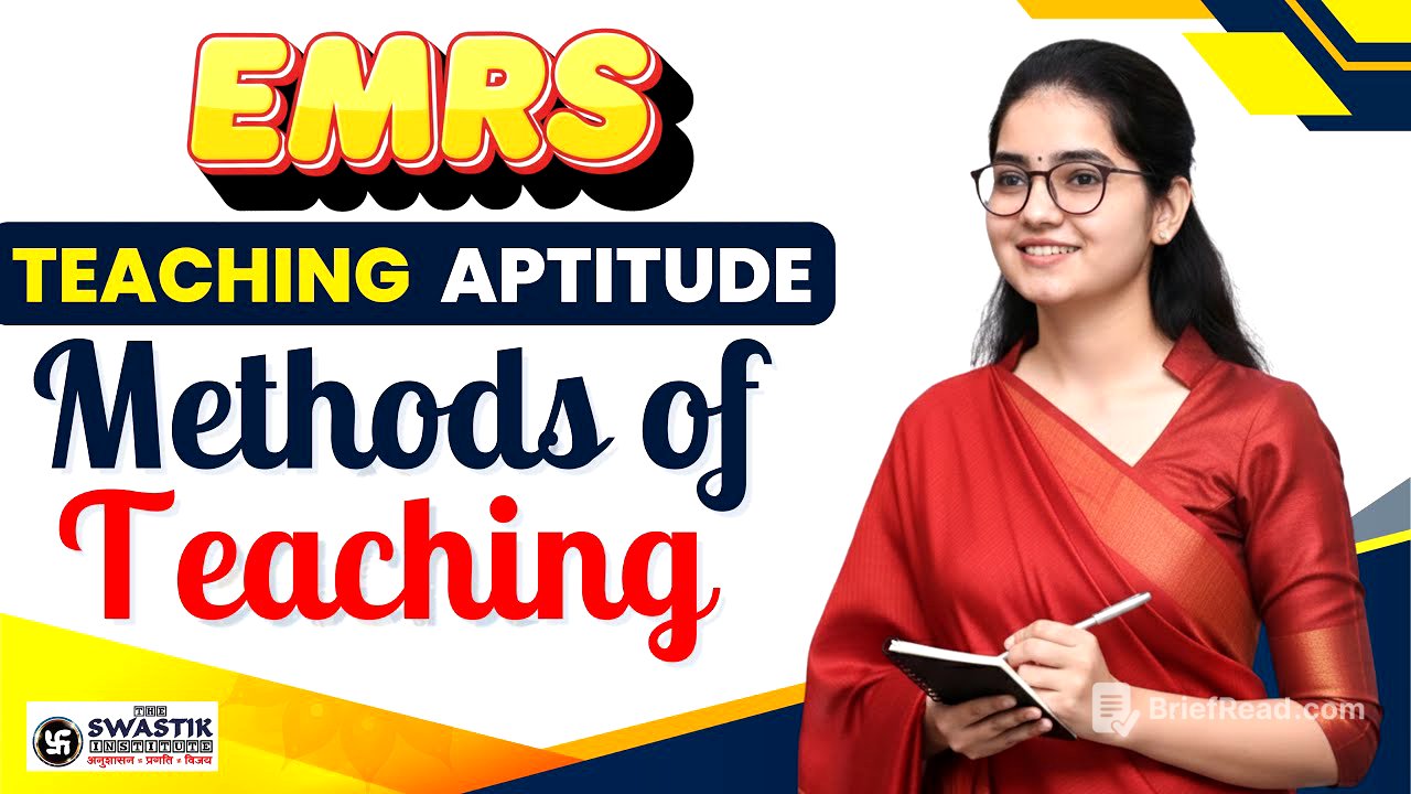 EMRS | Teaching Aptitude | Methods Of Teaching | Class - 08 | By Monika Ma'am