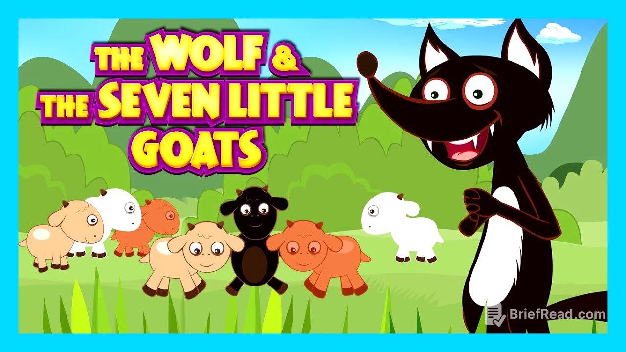 The Wolf and The Seven Little Goats Story | Animated Stories For Kids - Full Story By Kids Hut
