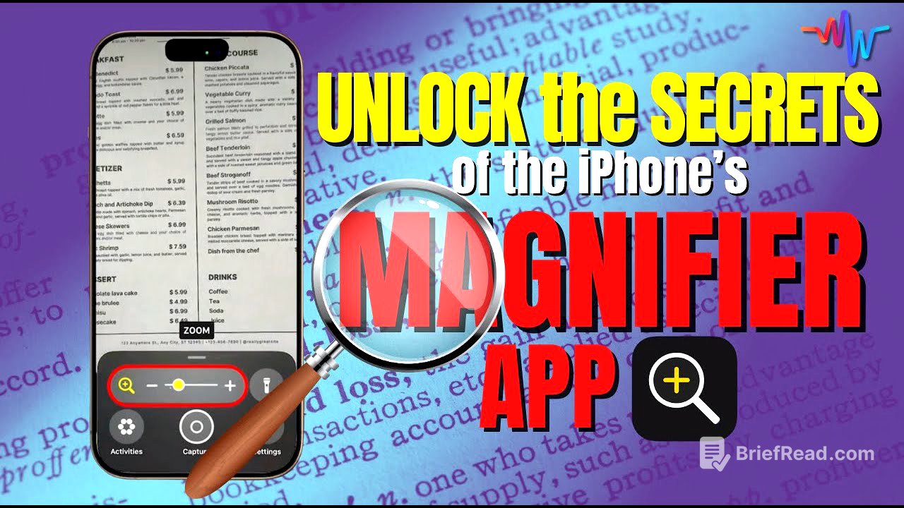 Stop Squinting at that tiny text - Unlock perfect vision with the iPhone Magnifier