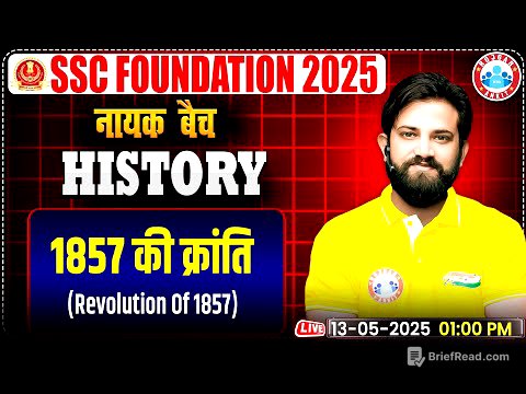 Revolution Of 1857: Modern History By Naveen Sir | GS for SSC CGL, CHSL, CPO, MTS Exam 2025