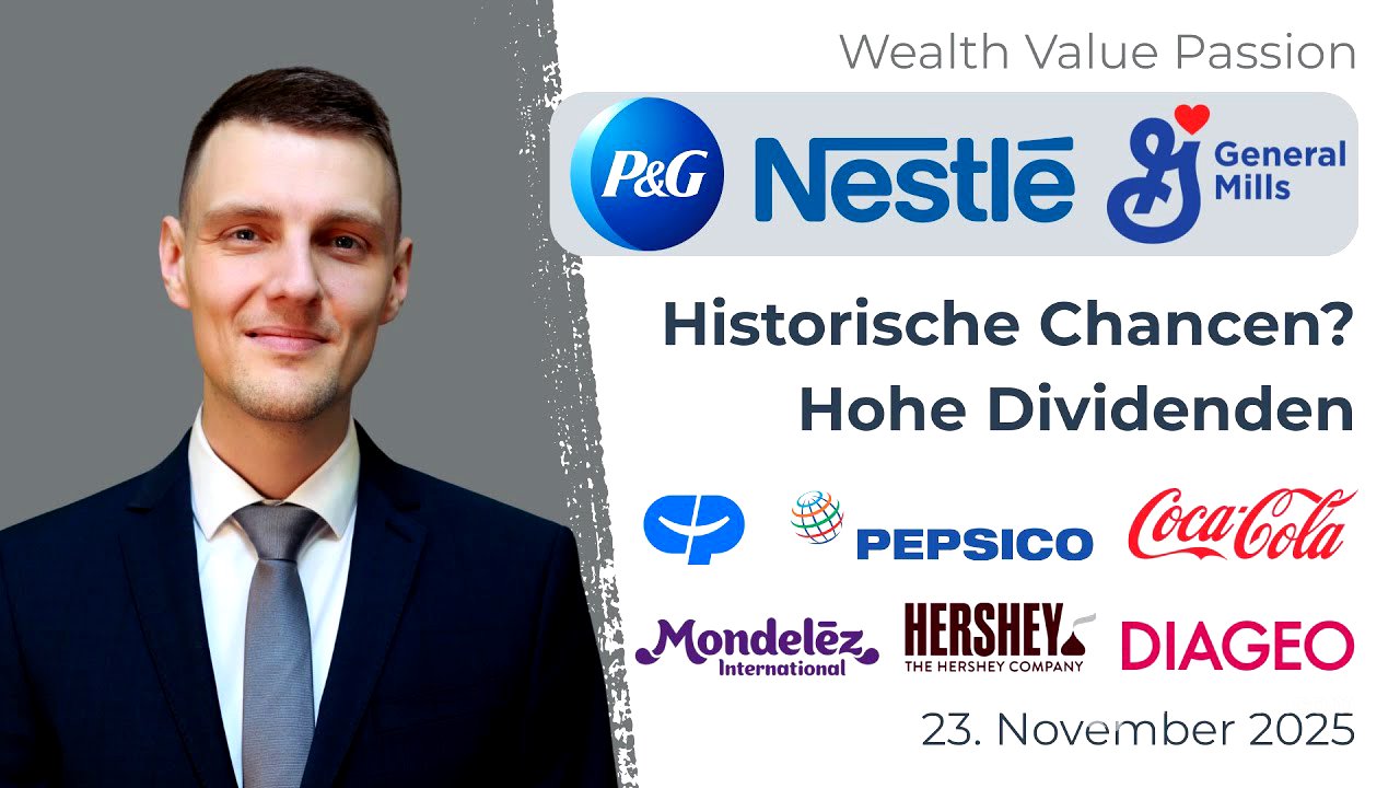 General Mills Aktie, PepsiCo Aktie, Diageo Aktie, Nestle Aktie, Procter Gamble Aktie, Hohe Dividende