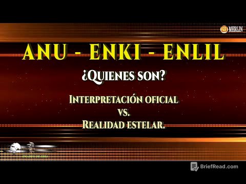 ANU - ENKI - ENLIL. ¿Quienes son? Interpretación oficial vs. Realidad estelar.