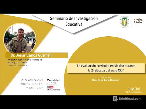 Conferencia: La evaluación curricular en México durante la 2º década del siglo XXI