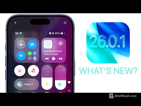 iOS 26.0.1 Released - What's New?