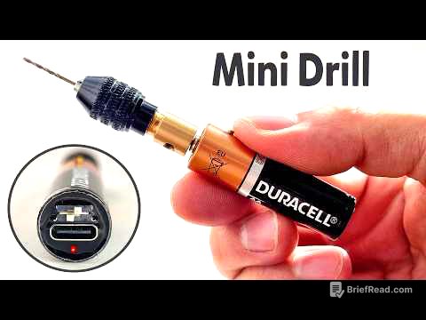DIY Mini Drill - How to Make a Powerful Mini Drill - Rechargeable with Type-C!