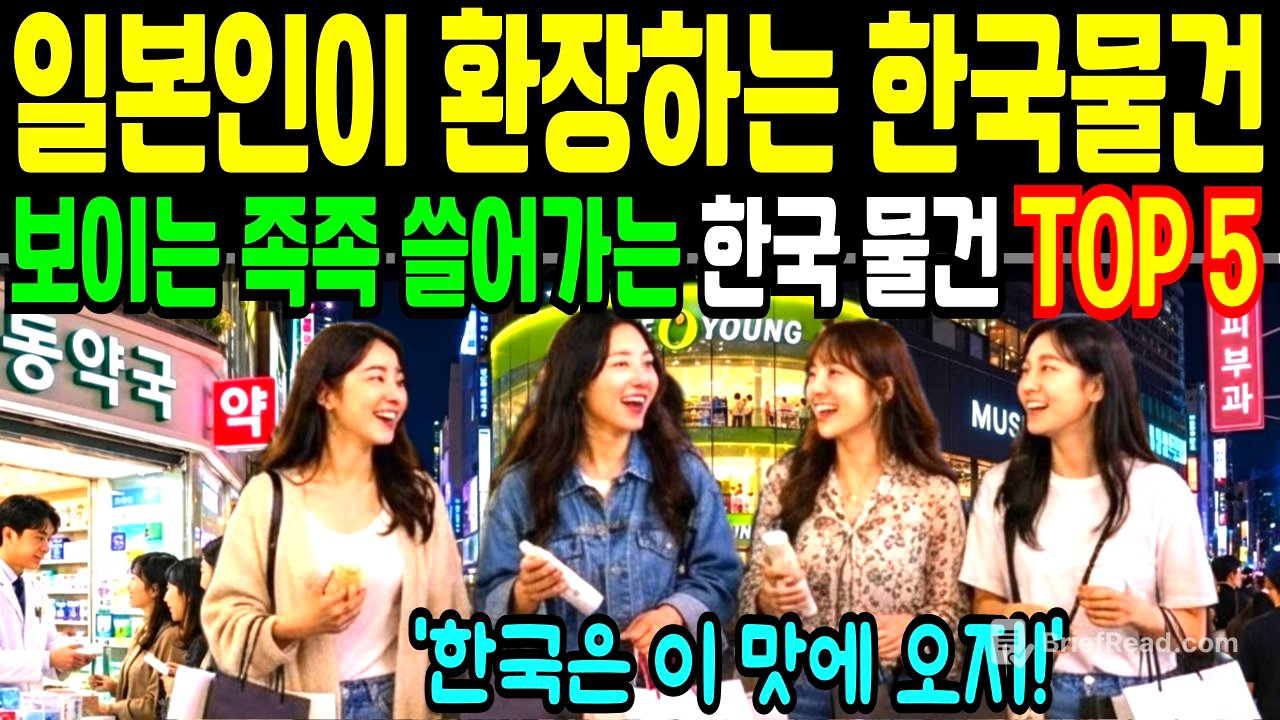 “보이는 족족 다 쓸어간다” 일본인이 한국에서 반드시 사가는 물건 TOP 5