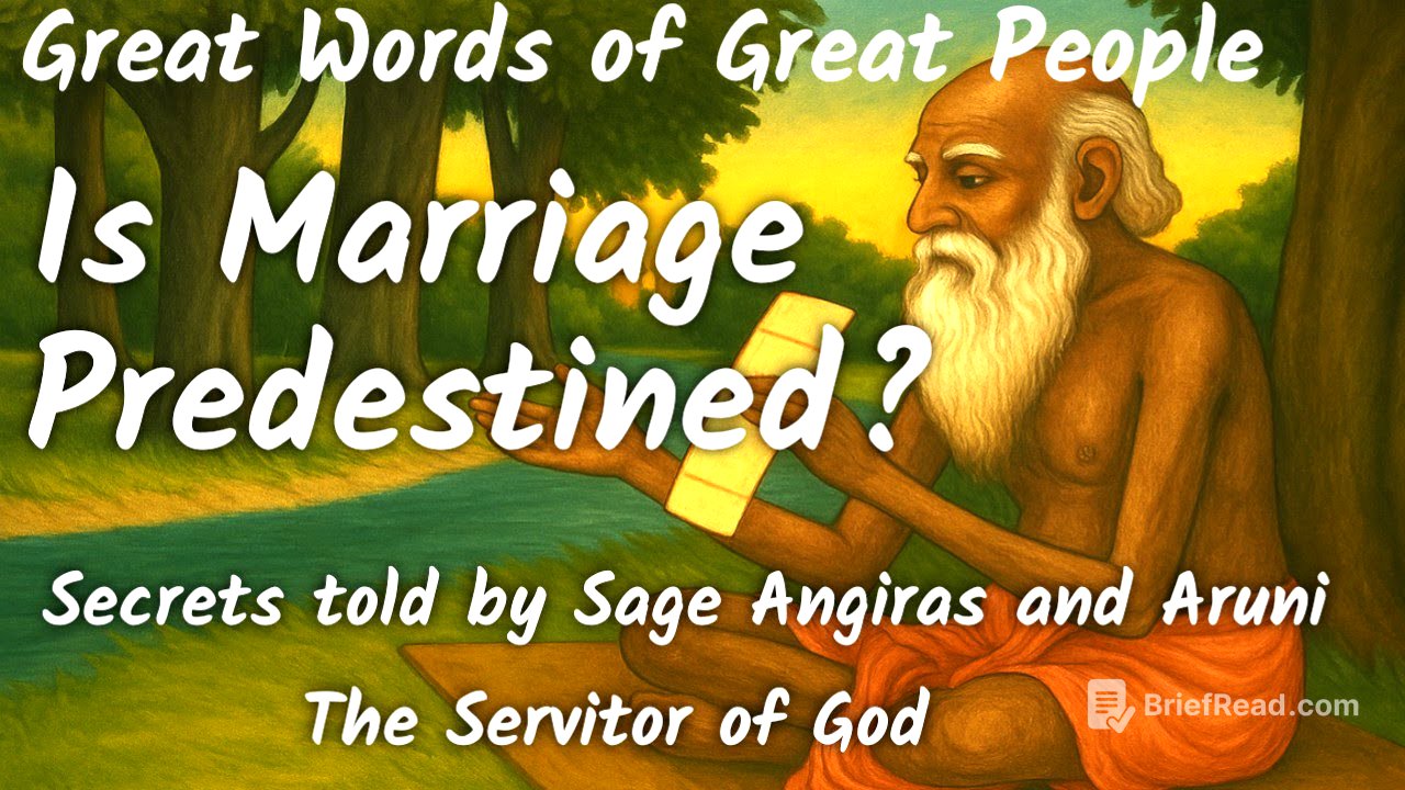 “Is Marriage Predestined? – The Grihastha Paradox” How We Get Married? | Sage Angiras & Aruni Story