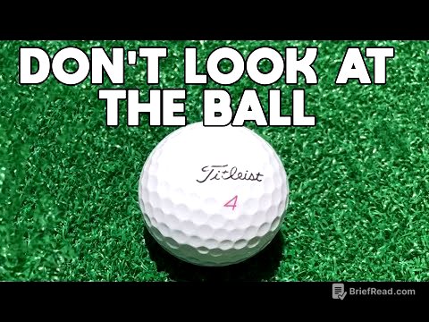 The SECRET to playing GREAT golf. DON'T focus on the golf ball